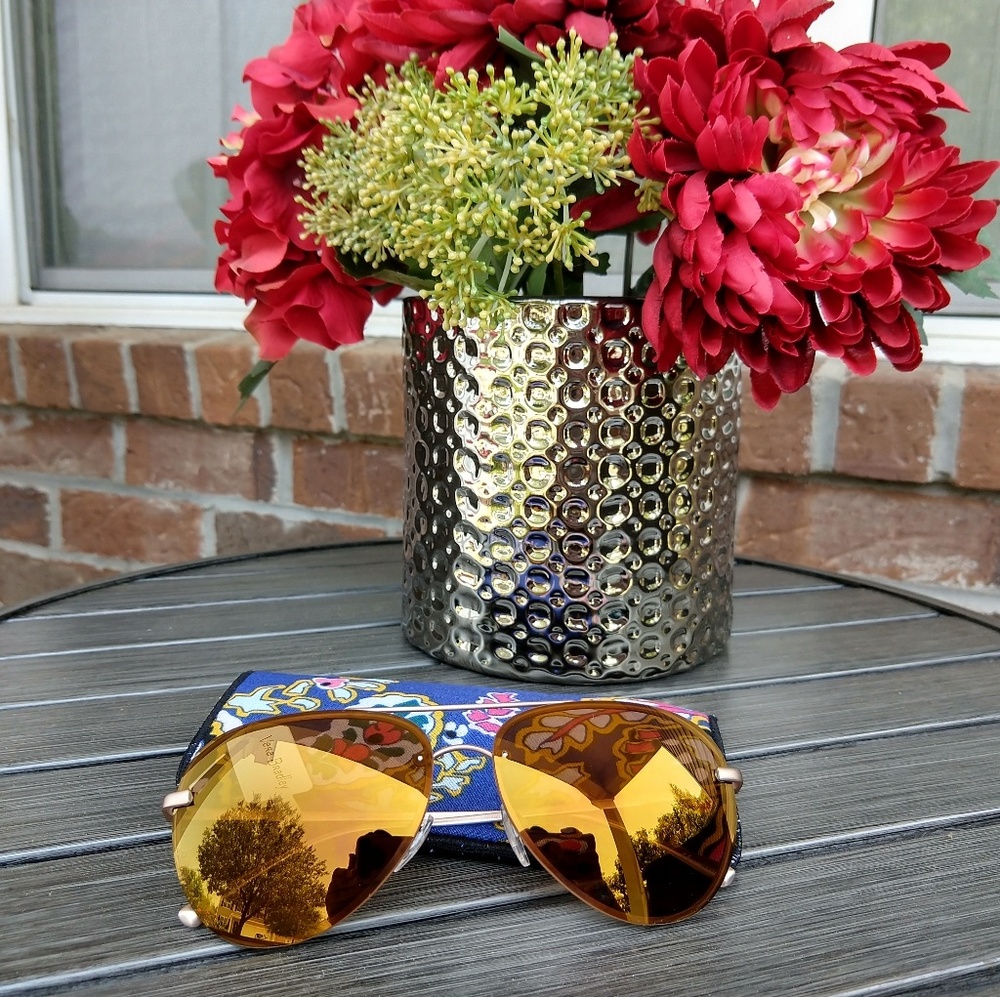 Vera Bradley Polarized Aviator Sunglasses